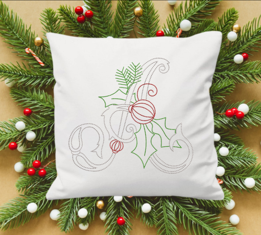 DDT Christmas monogram alphabet