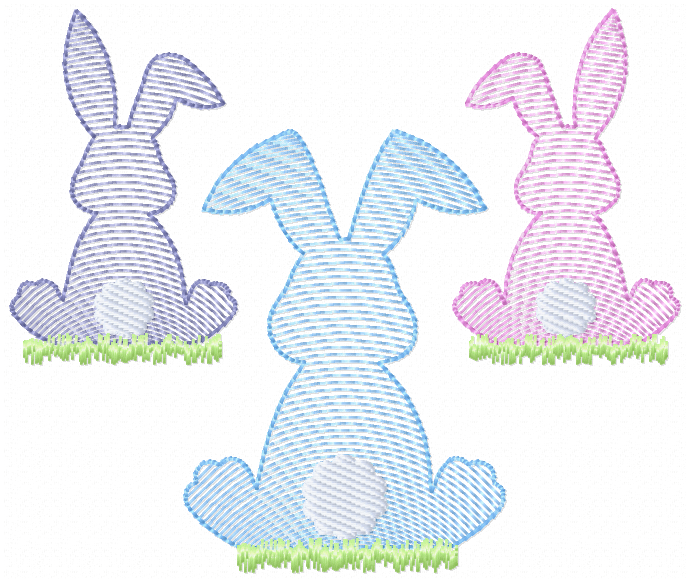 TIS Easter Bunny Trio 2 sizes