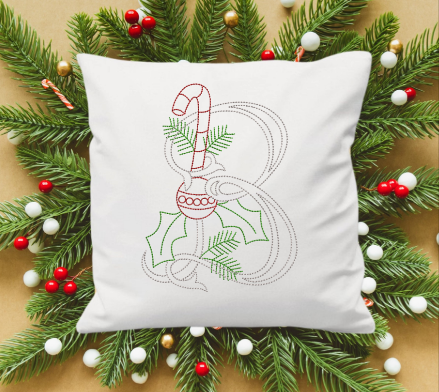 DDT Christmas monogram alphabet