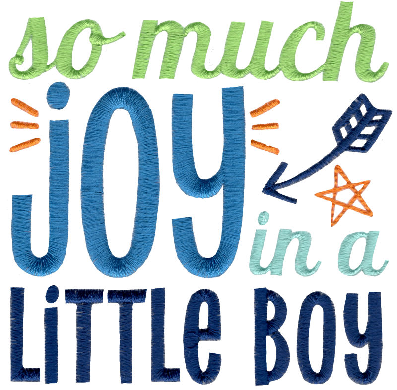 BCD So much Joy in a little boy