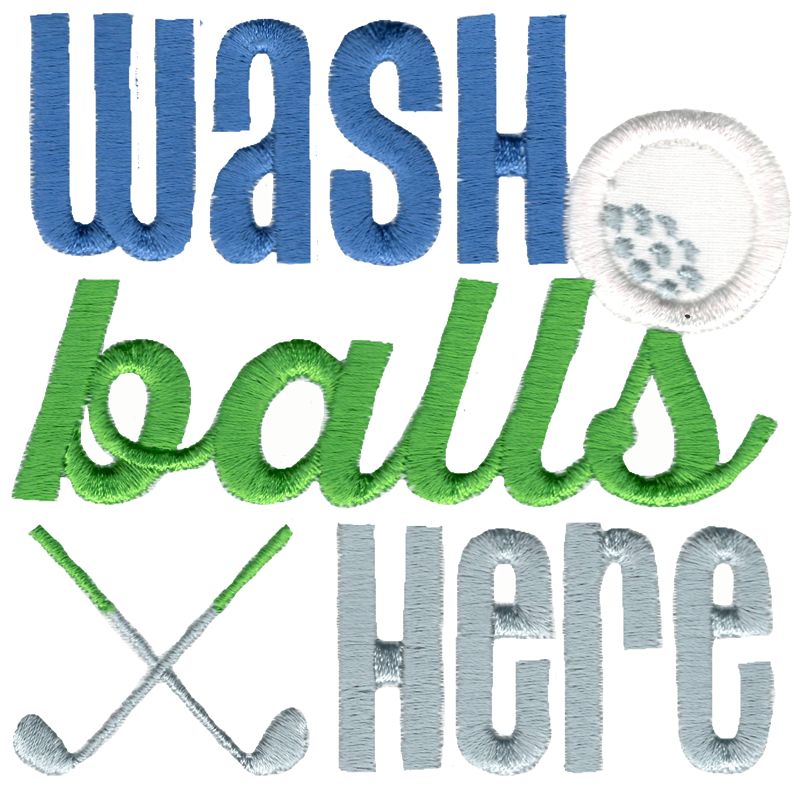 BCD Golf Saying 12 Applique