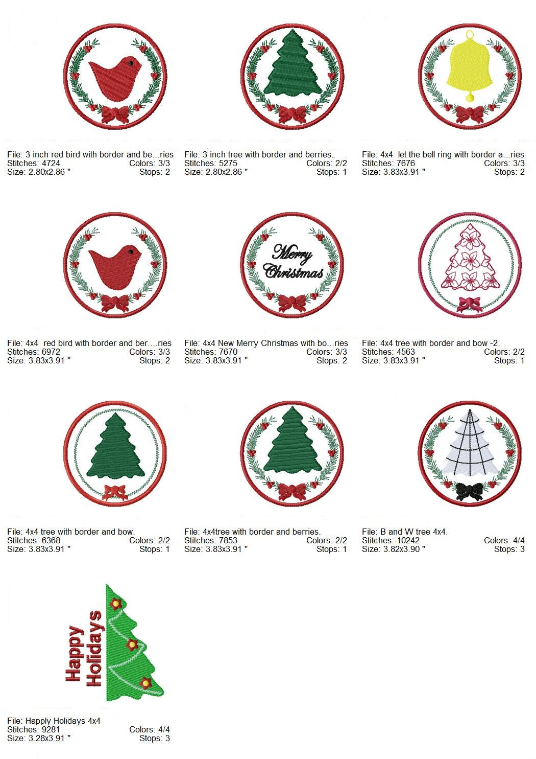 TIS Christmas Circle Set