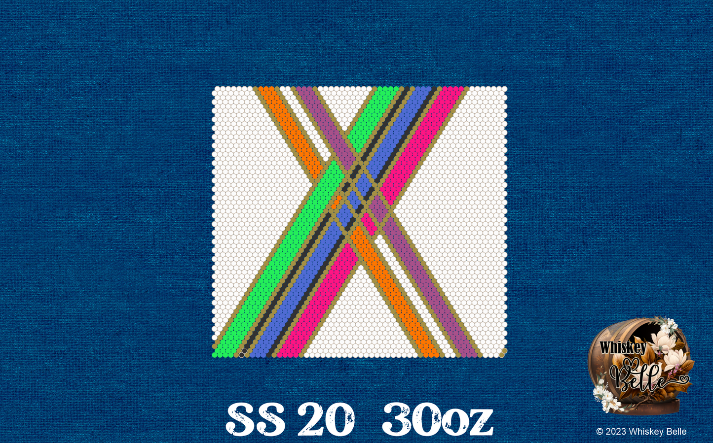 WB X Criss Cross SS20 30oz rhinestone