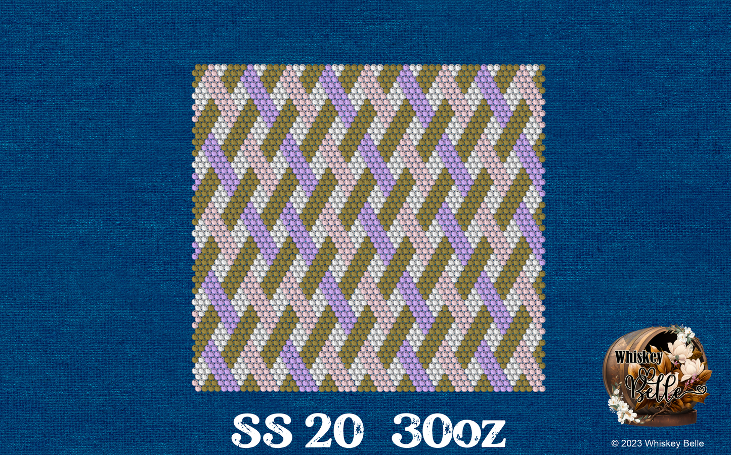 WB Lattice SS20 30oz rhinestone