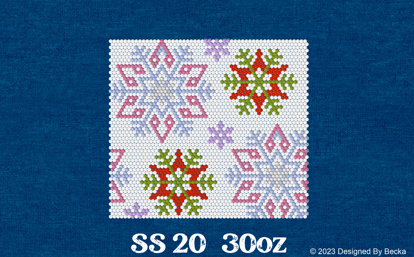 WB Snowflakes SS20 30oz rhinestone
