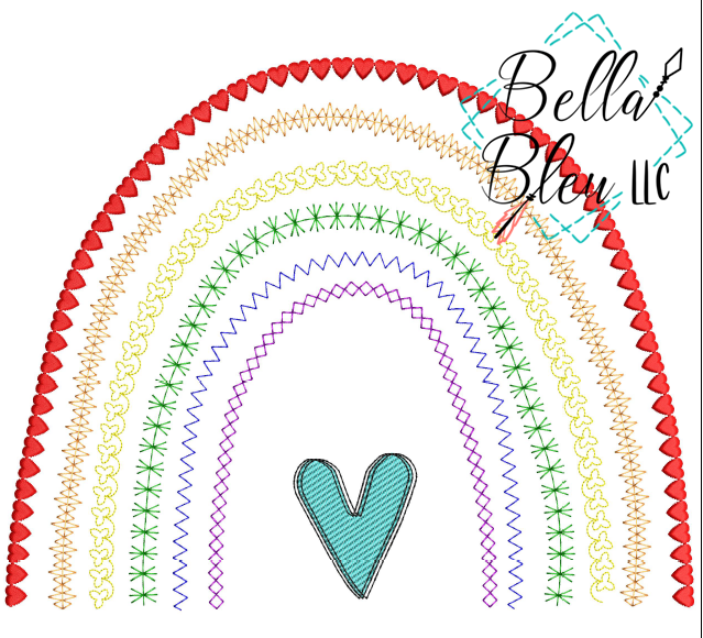 BBE Rainbow Motif Sketchy