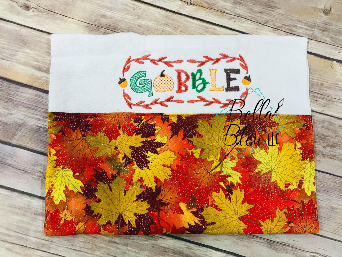 BBE - Thanksgiving Gobble saying embroidery design