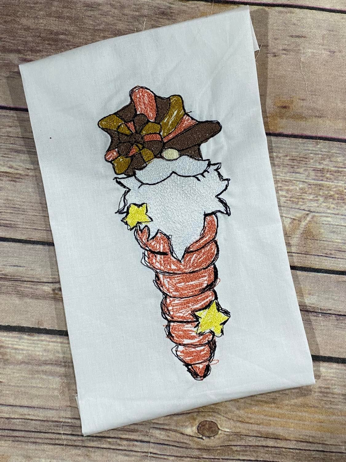 BBE Sea Gnome 5 with sea shell Scribble Sketchy design