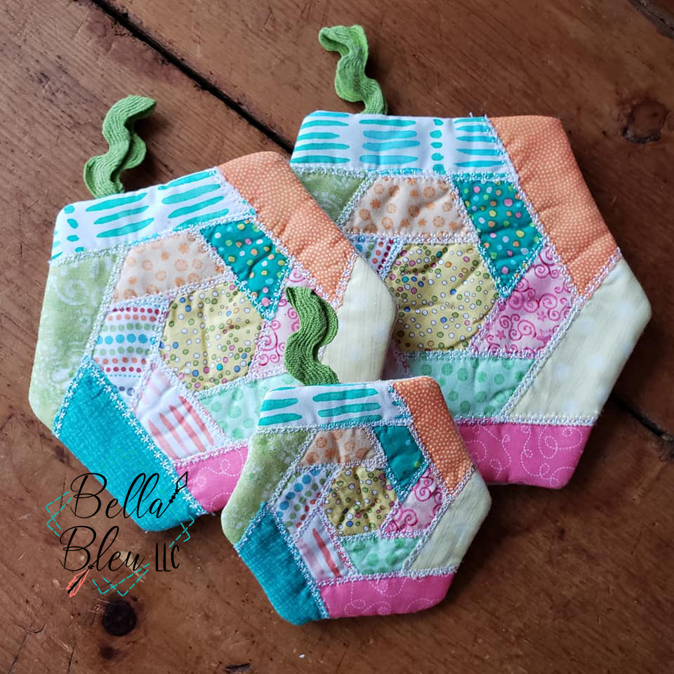 BBE In The Hoop Kitchen Potholder Scrap design