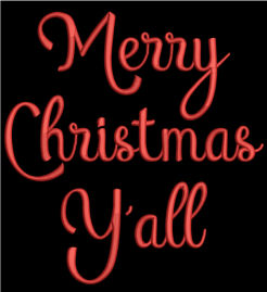 AGD 5020 Merry Christmas Y'all