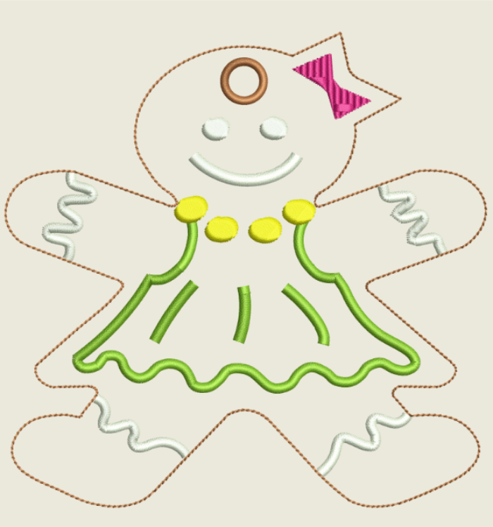 AGD 9302 Ginger Girl Ornament