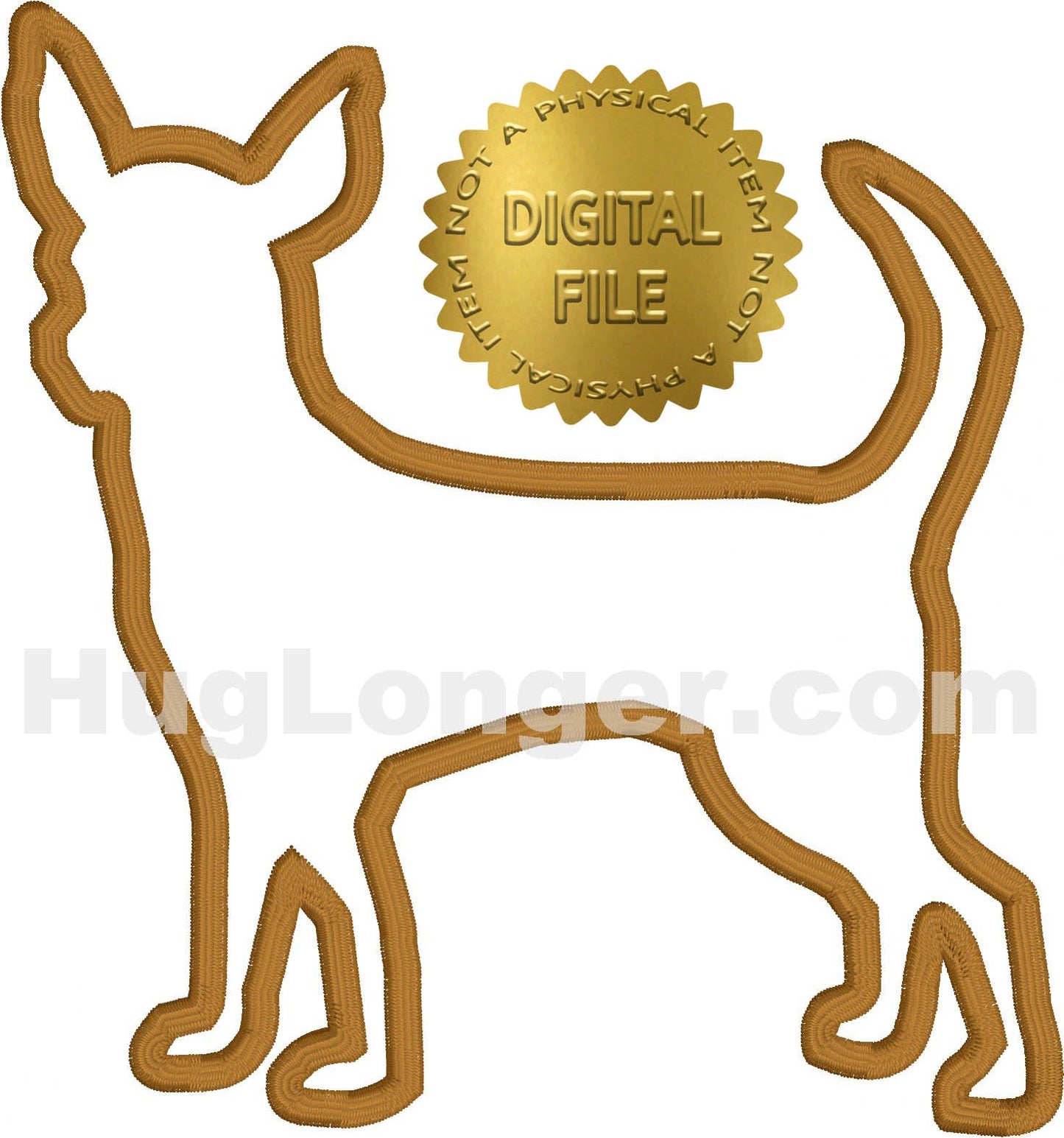 HL Applique Chihuahua HL2506 embroidery file