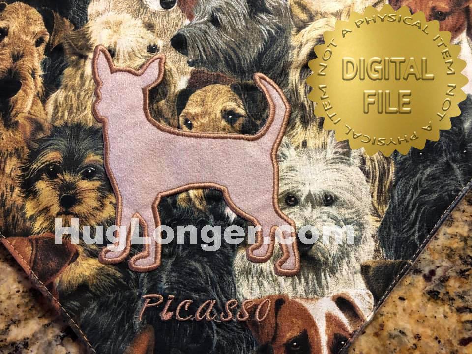 HL Applique Chihuahua HL2506 embroidery file