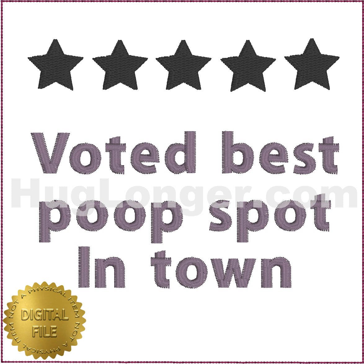 Best Poop Spot TP HL2507 embroidery files