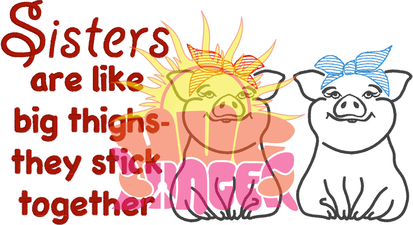 Big Thighs Sisters HL5752 embroidery files