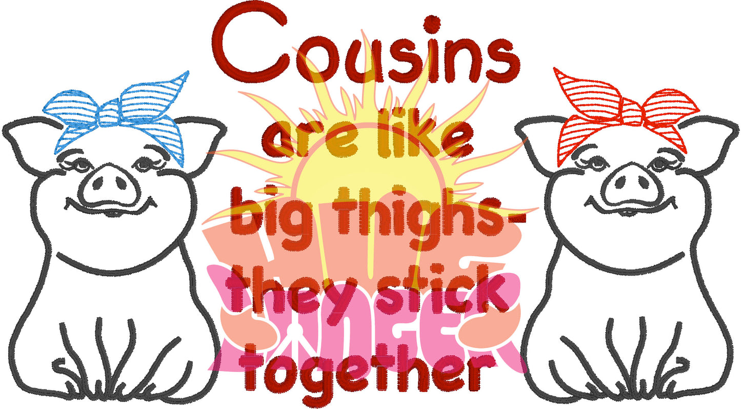 Big Thighs Cousins HL5756 embroidery file