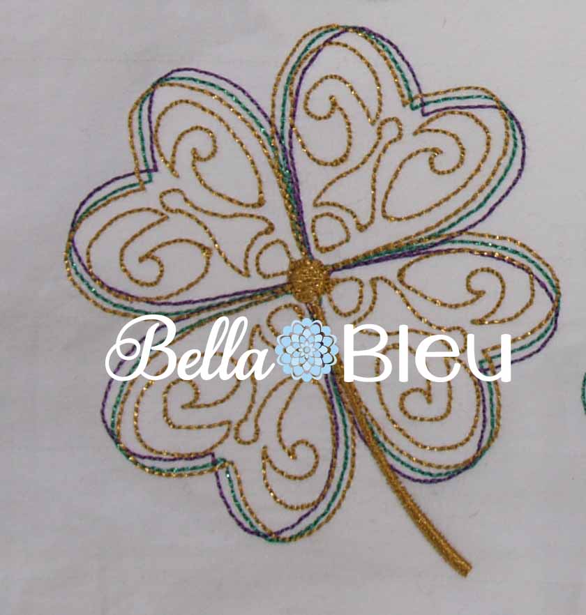 BBE - Bean stitch redwork Irish Celtic Shamrock