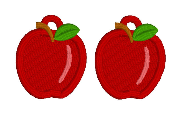 DBB Apple FSL Earrings - In the Hoop Freestanding Lace Earrings