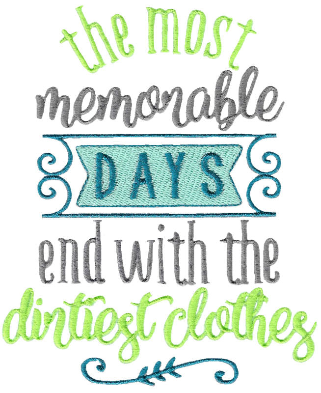 BCD The most memorable days saying