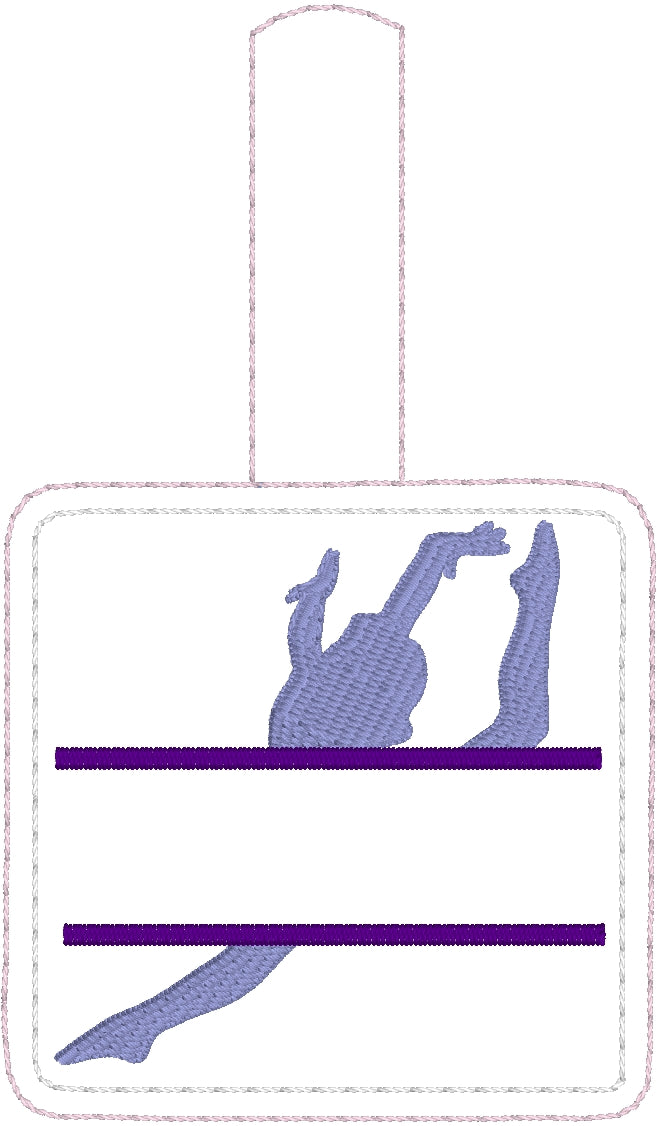 DBB Gymnastics Dance Personalized Name Tag Snap Tab DBB
