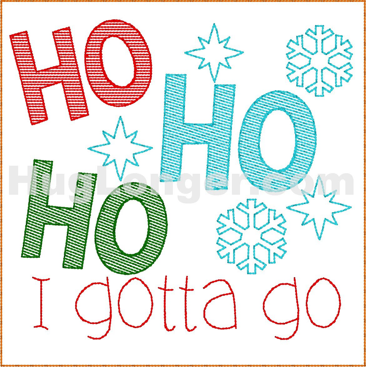 HL Ho Ho Ho TP HL2385 embroidery file