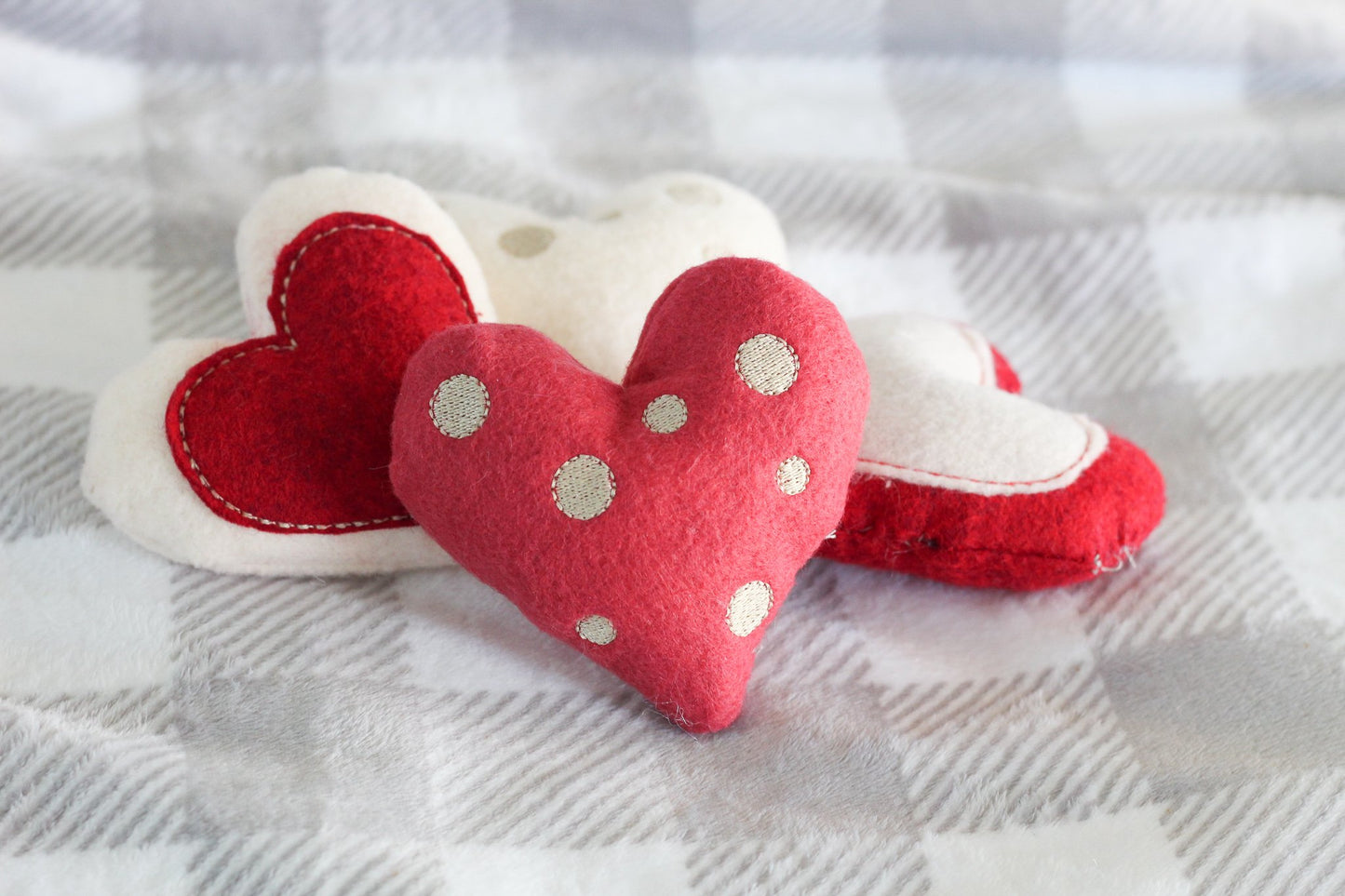 DBB Heart Stuffies for Wreaths or Banners - Three Designs
