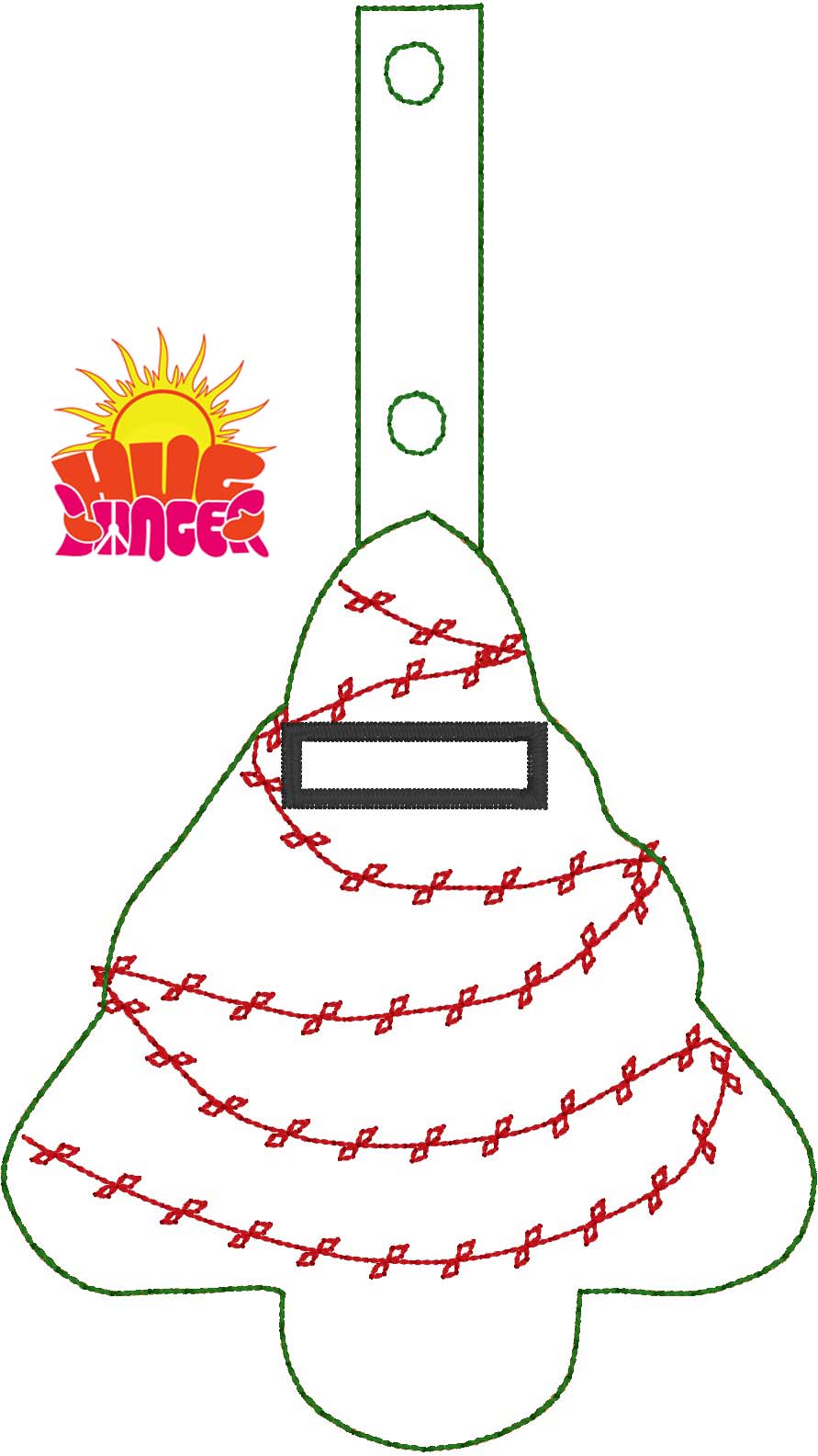 HL ITH Christmas Tree Lip Balm Fobs HL5727 embroidery file