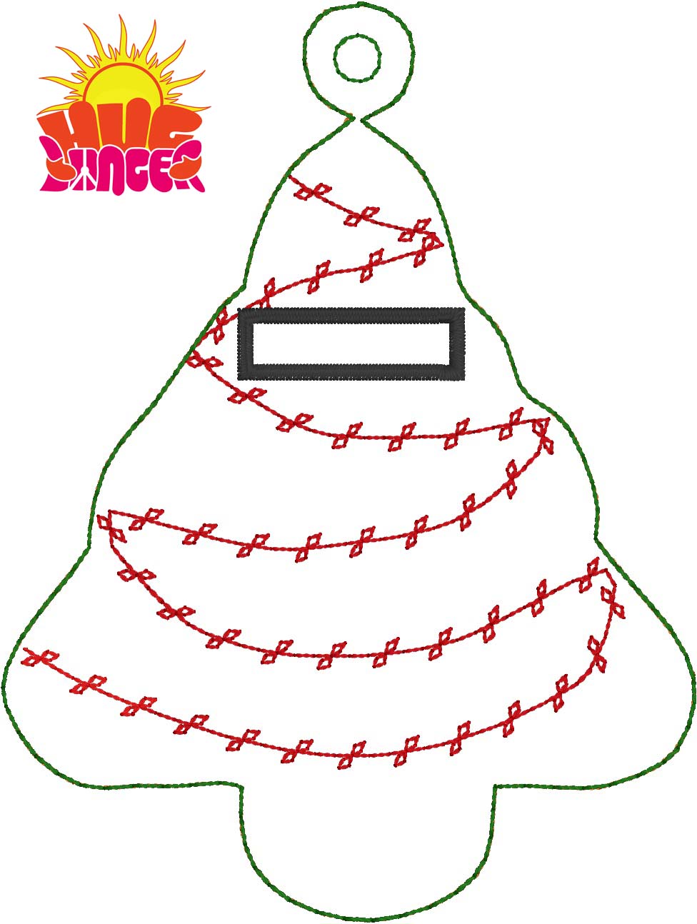 HL ITH Christmas Tree Lip Balm Fobs HL5727 embroidery file