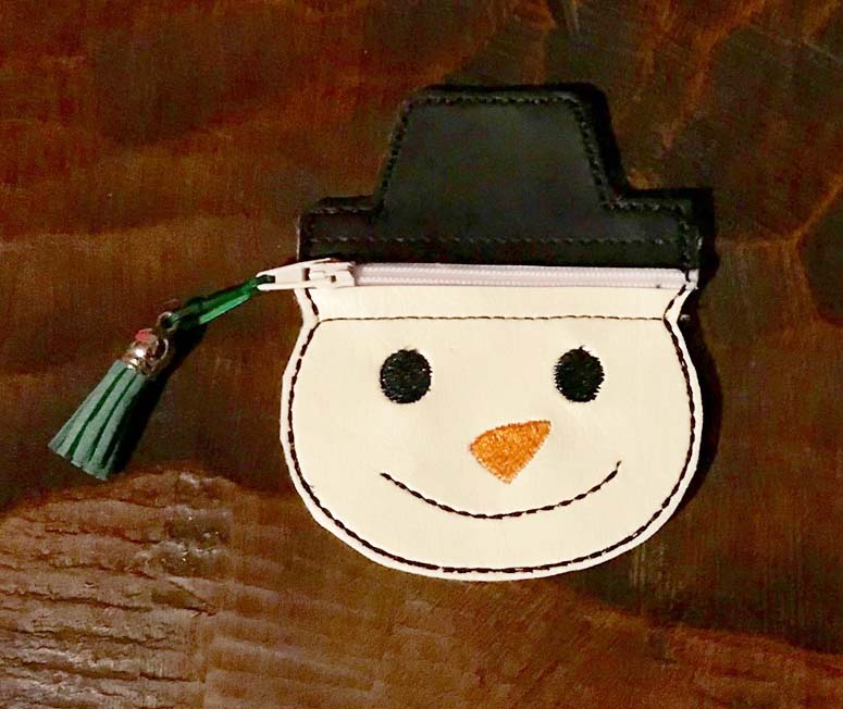 HL ITH No Flip Snowman Zip HL5720 embroidery file
