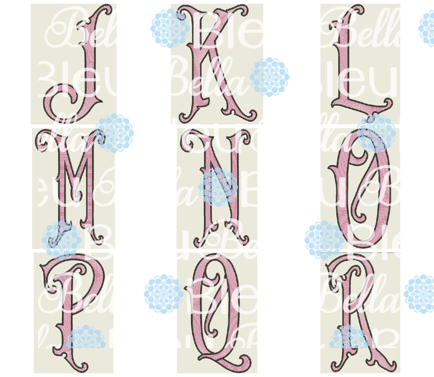 BBE - Victorian Sketchy Font Alphabet 6x10