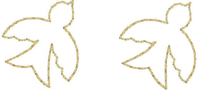 DBB Mini Bird Earrings embroidery design