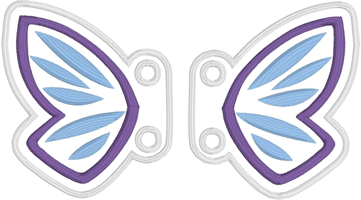 DBB Butterfly Wing Shoe Wings embroidery design