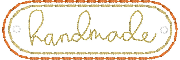 DBB Handmade Label Mini Patch Embroidery Design