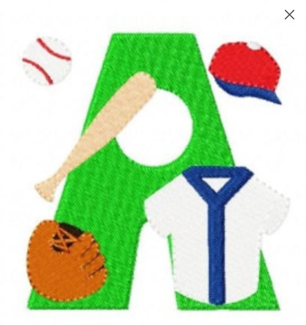 TIS Baseball font frame set