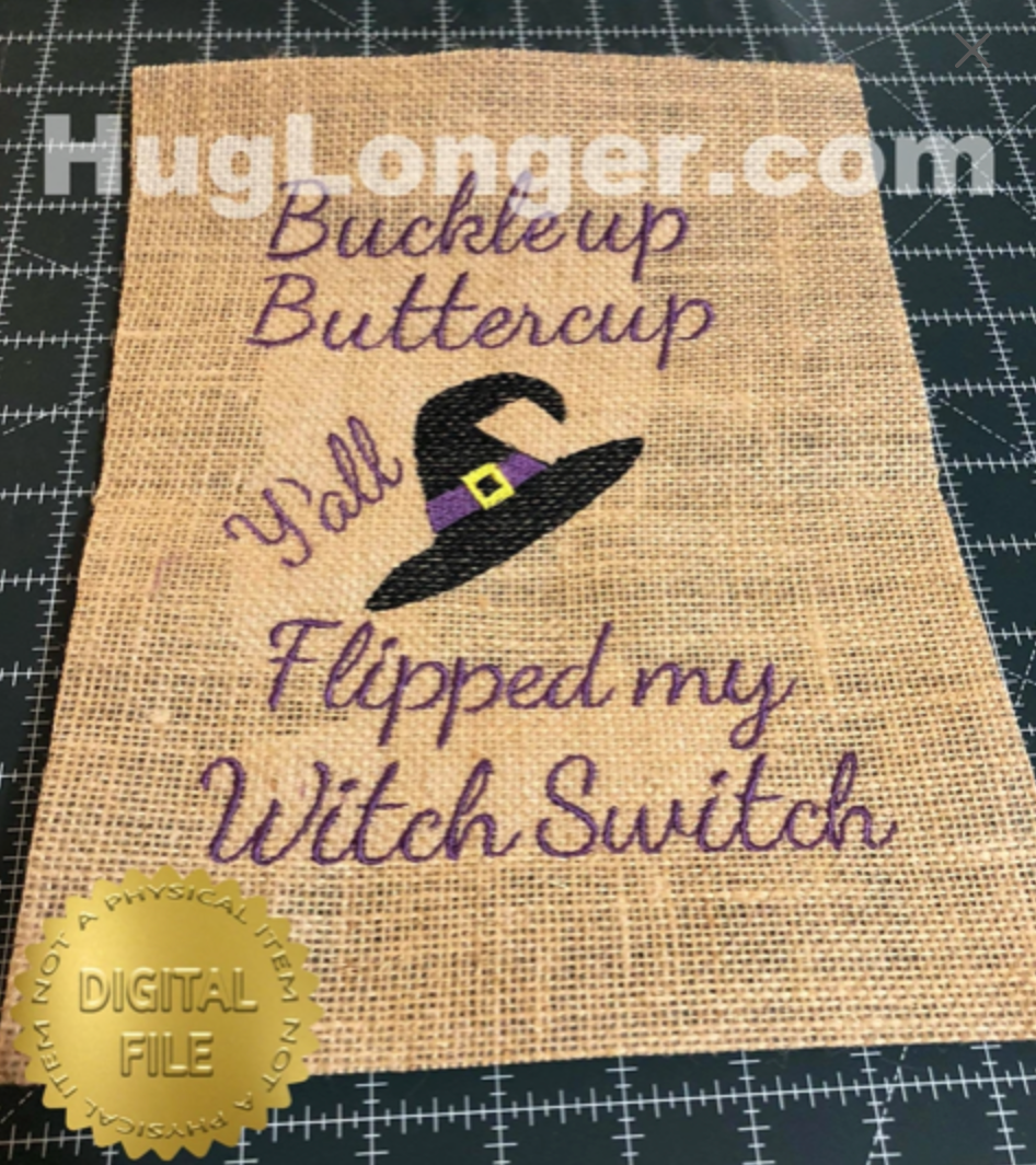 HL Buckle Up HL2383 embroidery file 5x7 and 8x10
