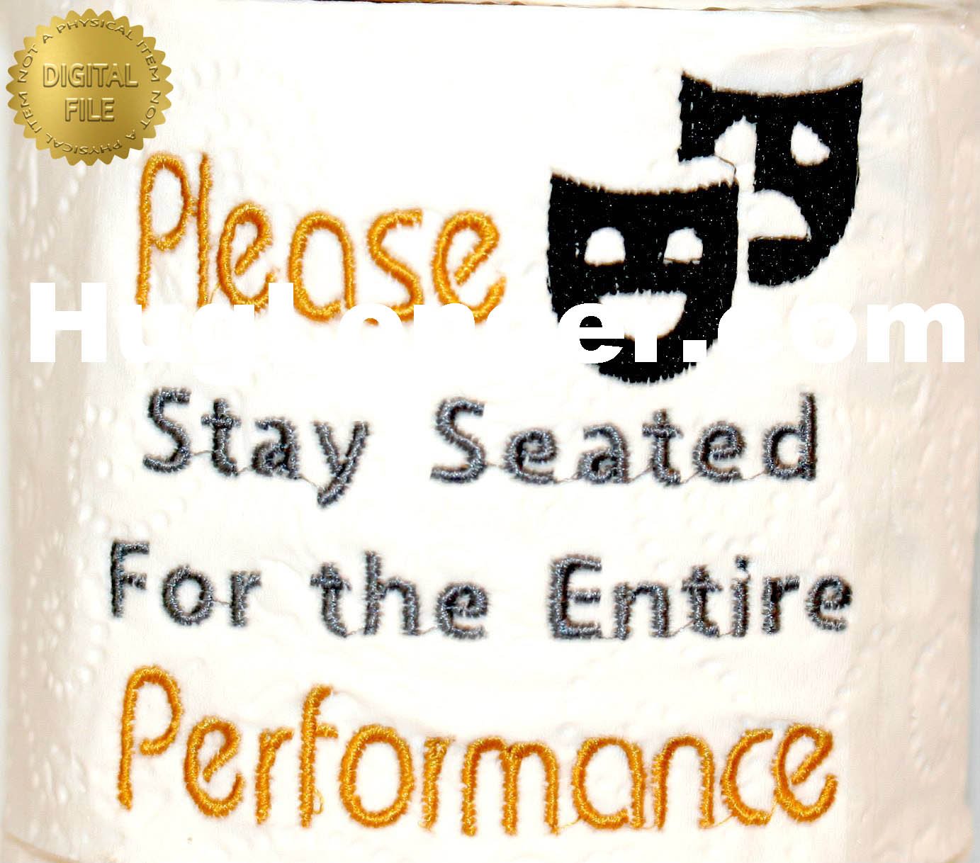 HL Please Stay Seated TP HL2462 embroidery file