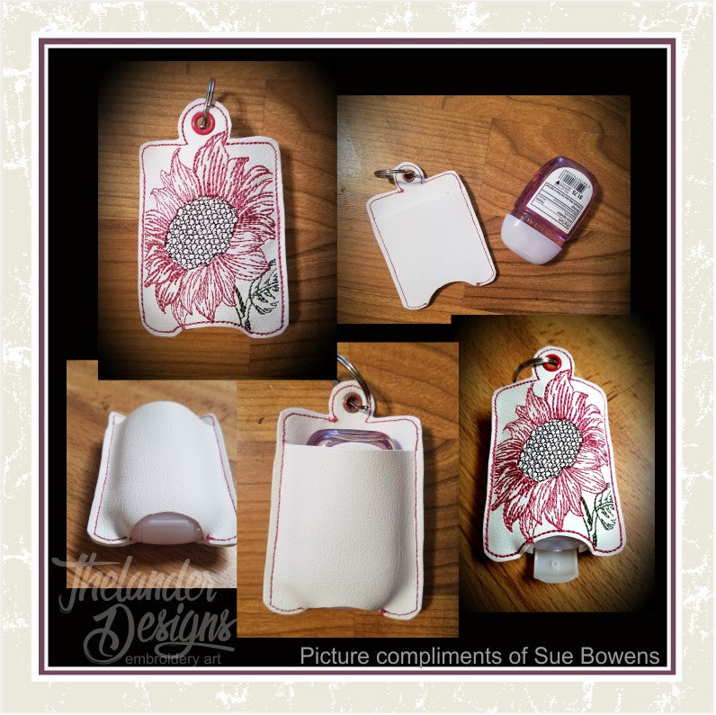 TD - Sunflower Hand Sanitizer Key Fob and 2 Pull tab Bundle