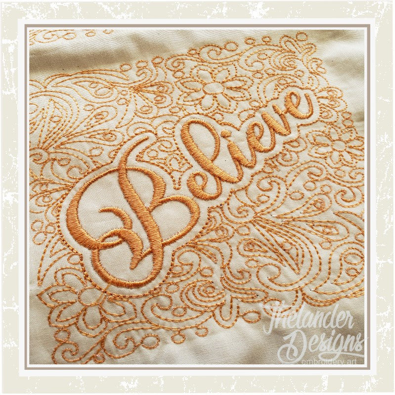 TD - Believe Quilt Block