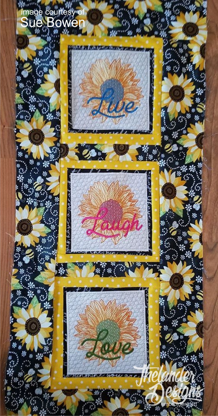 TD - Sunflower Love Quilt Block