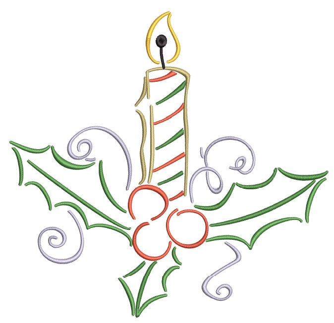 BBE - Christmas Candle Satin Design
