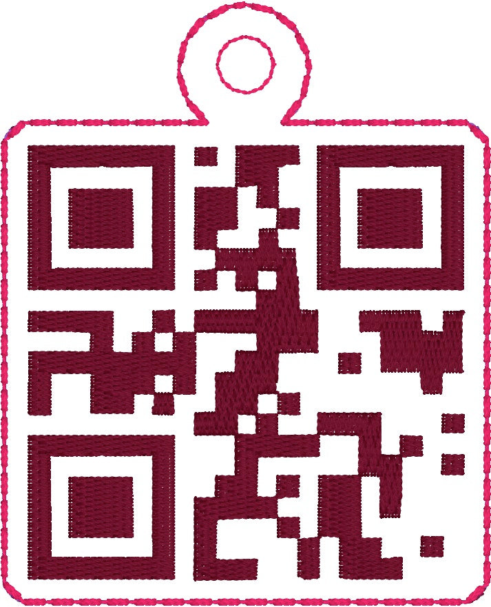 HL ITH QR Code Blessed Fob HL5717 embroidery files