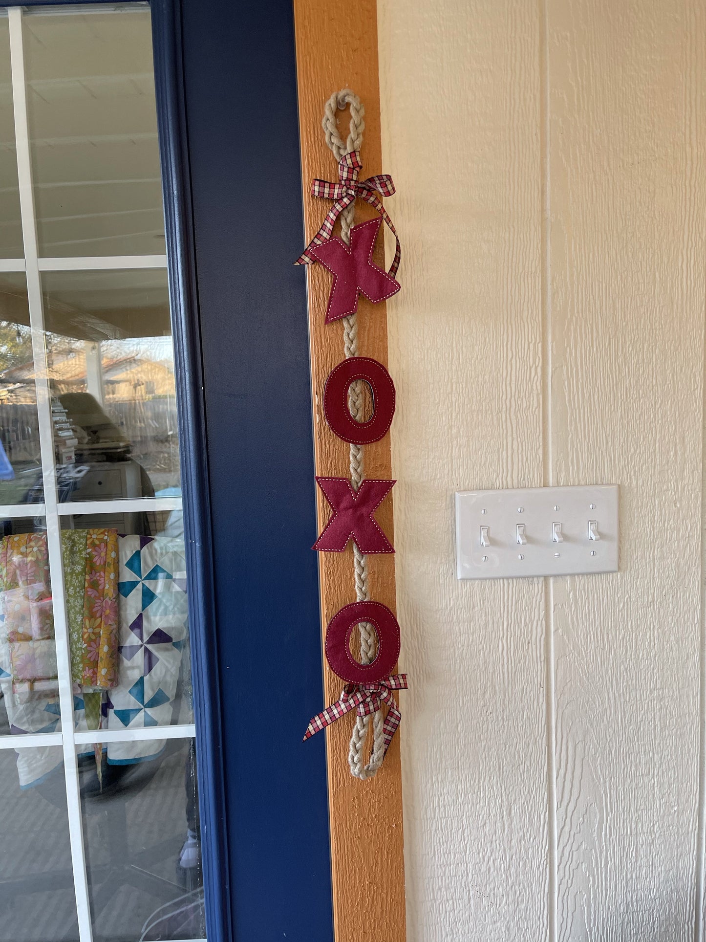 DBB XOXO Felties for Wreaths or Banners