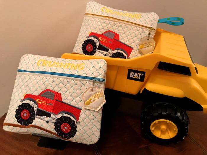 NNK ITH Monster Truck Zipper Bag
