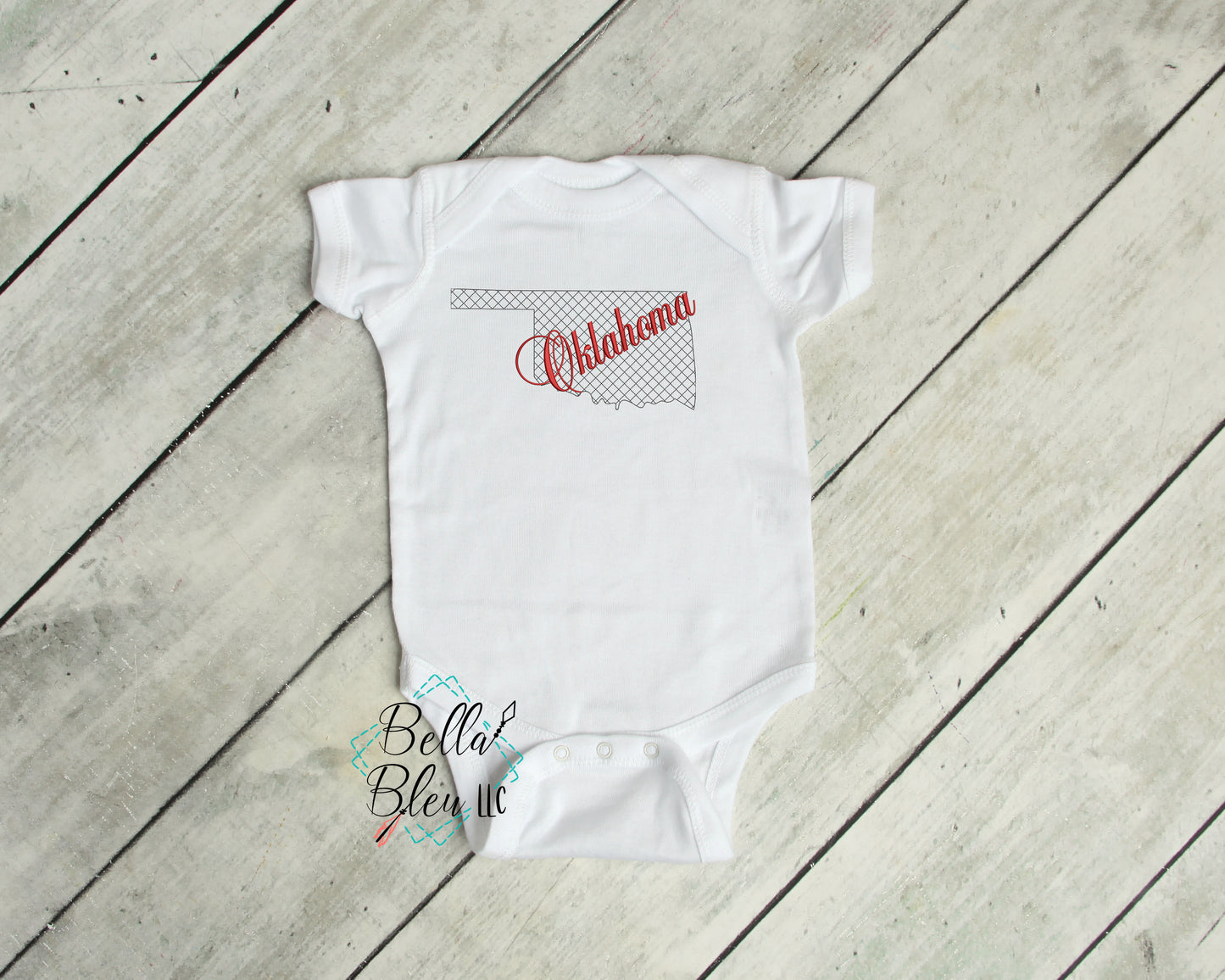 BBE - Oklahoma Motif filled State with signature