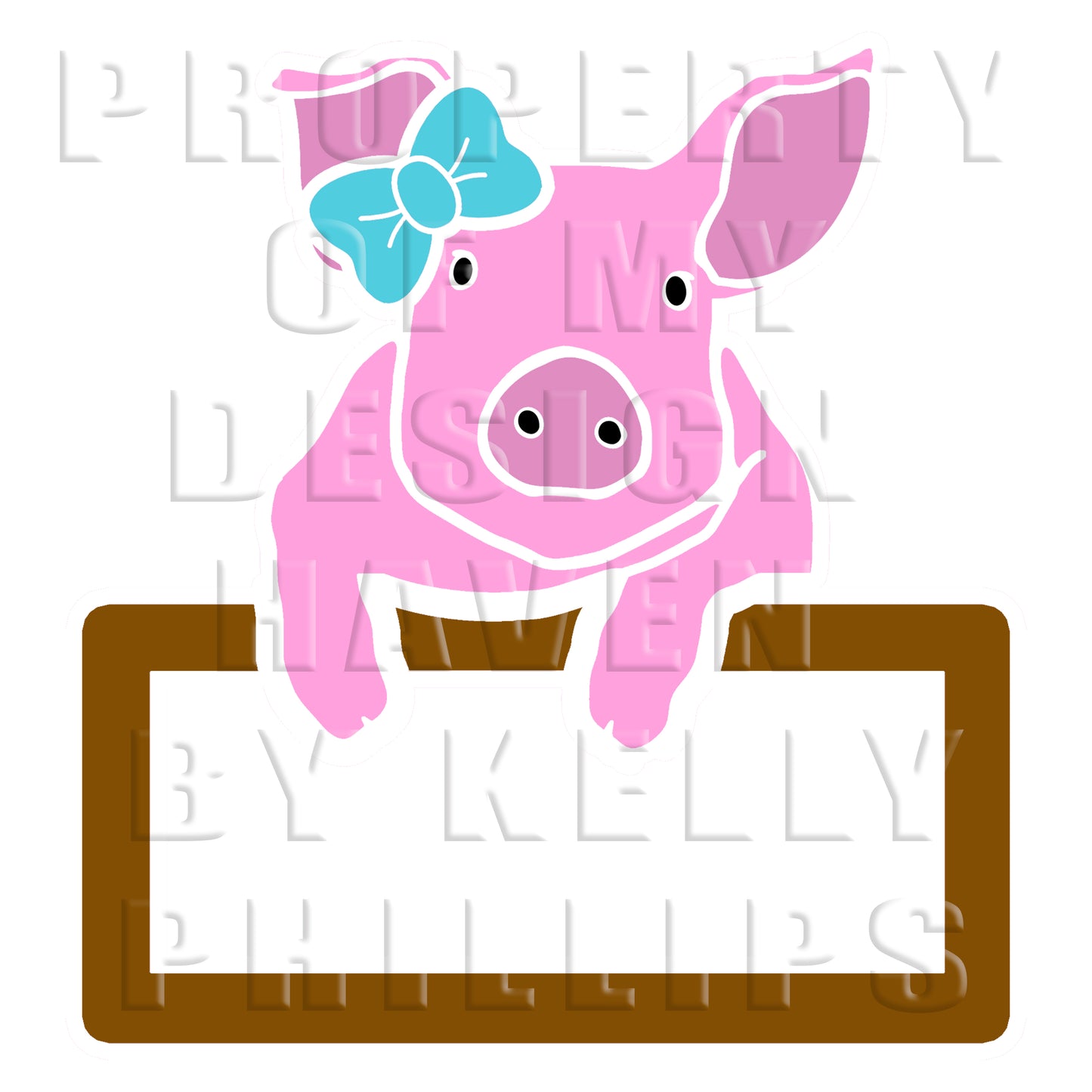 MDH Adult Piggy GIrl SVG