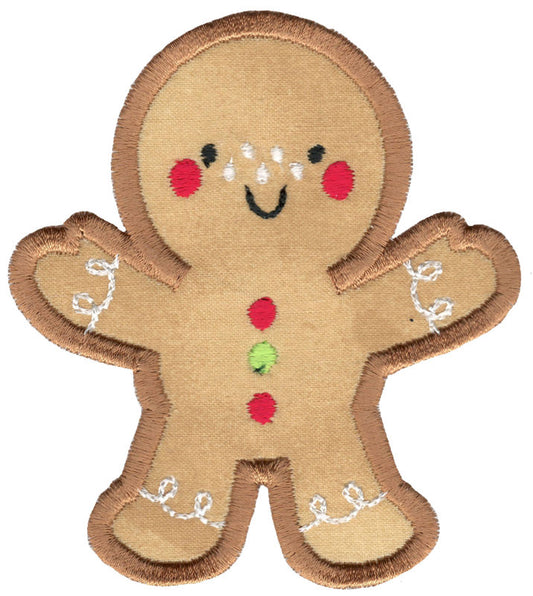 BCD Applique Gingerbread man