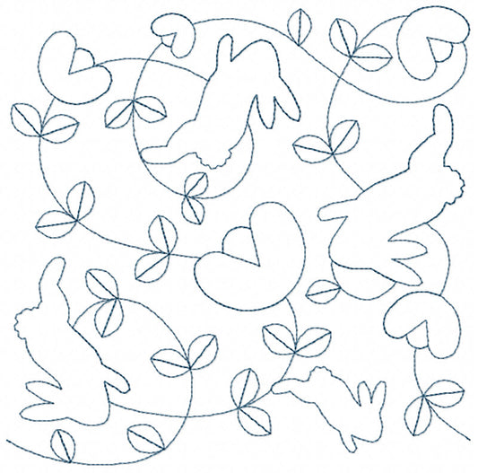 BCE Folk Art Continuous Line Quilting 1