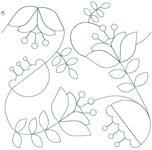 BCE Folk Art Continuous Line Quilting 8