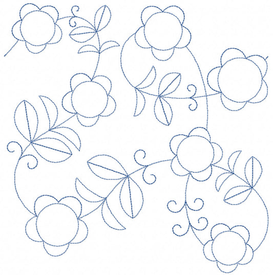 BCE Folk Art Continuous Line Quilting 9