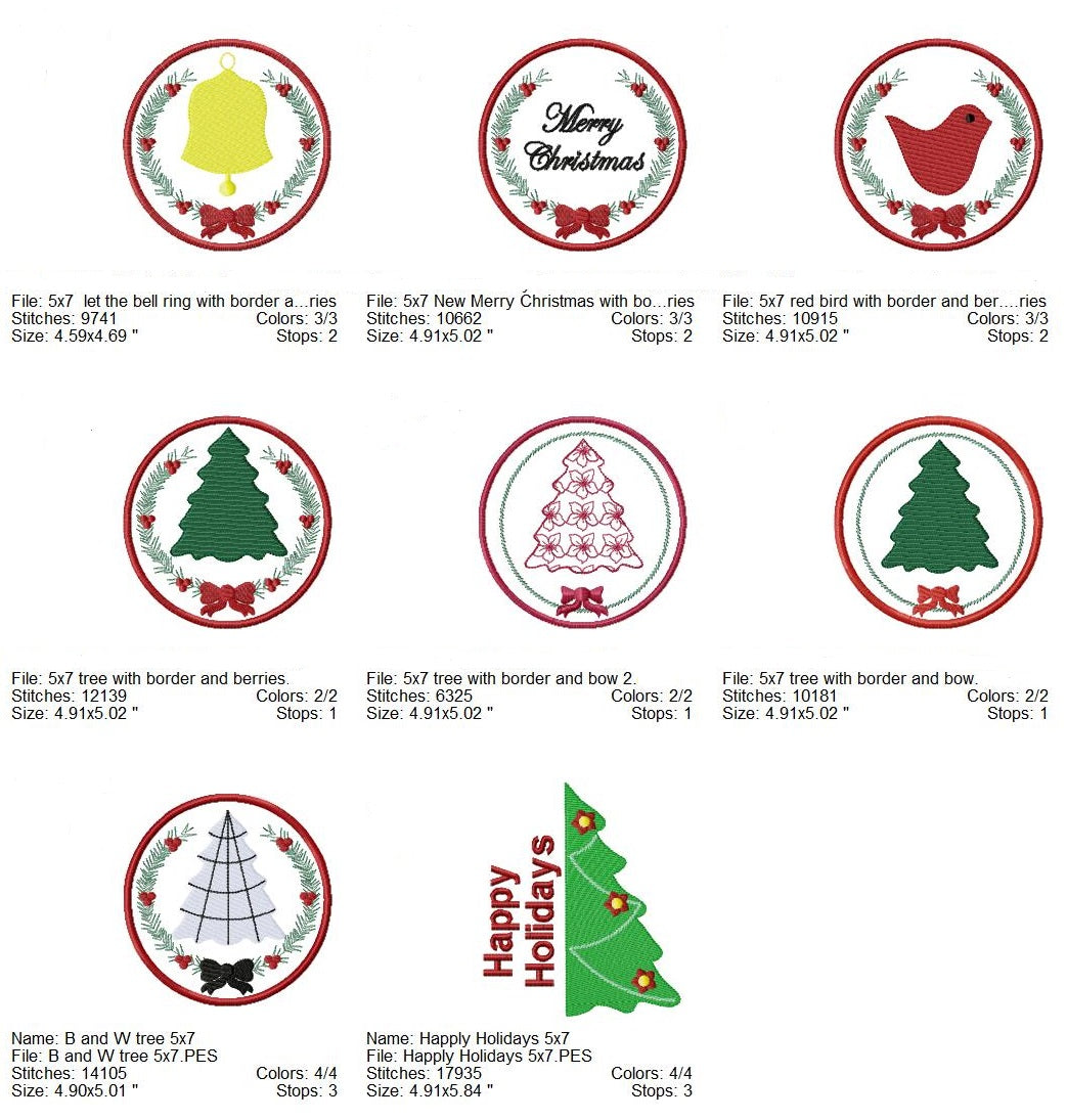 TIS Christmas Circle Set